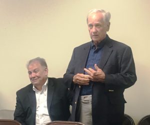 The Town of Alexandria has a new attorney. During Tuesday night’s special called meeting, the mayor and aldermen hired Jerry Jared of Jared & Jared Attorneys in Cookeville to be the city’s legal representative. Jerry (pictured standing right) and his son Matthew (left) attended the meeting.